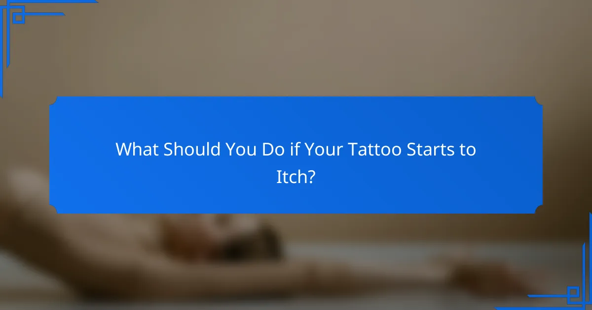 What Should You Do if Your Tattoo Starts to Itch?